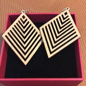 Chic Wooden Geometric Earrings